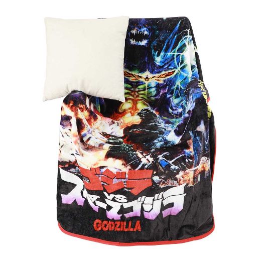 Picture of Godzilla Poster Fleece Throw Blanket