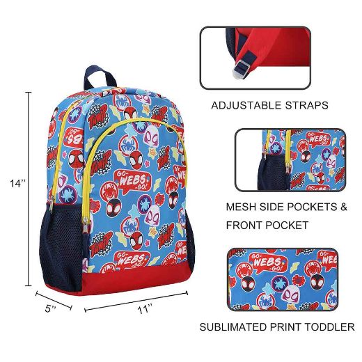 Picture of Marvel Spider-Man & Friends AOP 14 in. Youth Backpack