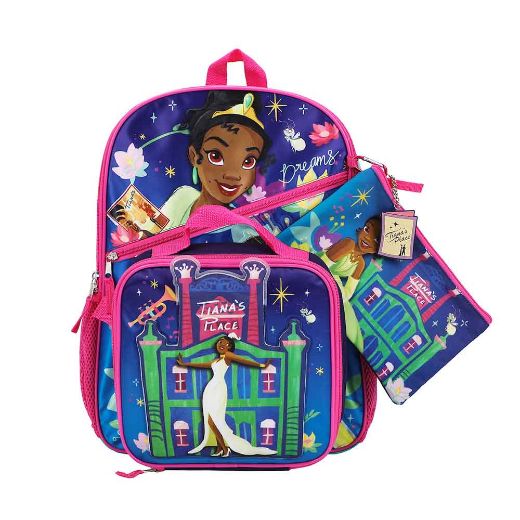Picture of Disney The Princess and the Frog 5 pc Youth Backpack Set