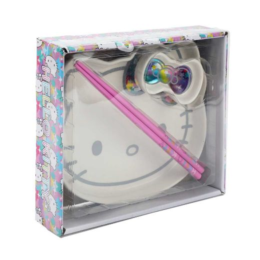Picture of Hello Kitty Shaped Ceramic Sushi Plate Set