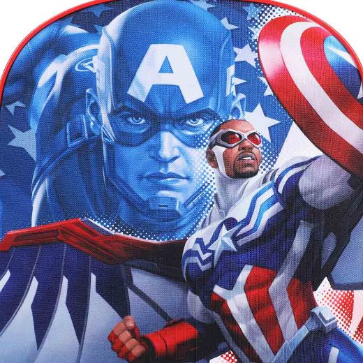 Picture of Marvel Captain America Cosplay Chest Panel Youth Backpack