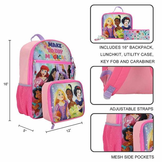 Picture of Disney Princess Make Today Magical 5 pc Youth Backpack Set
