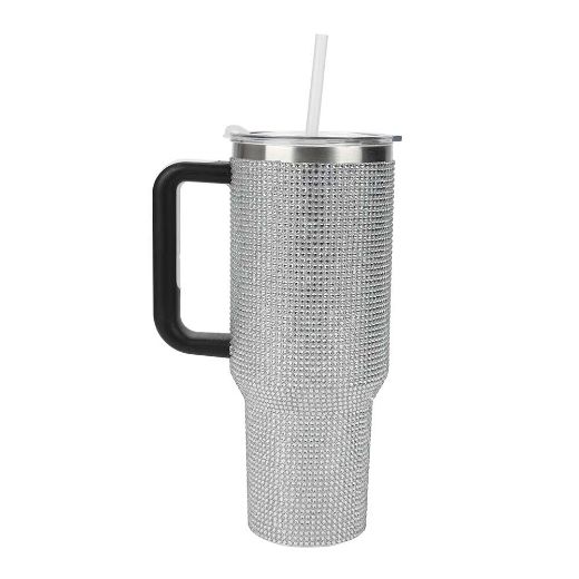 Picture of Bioworld Rhinestone 40 oz. Stainless Steel Tumbler