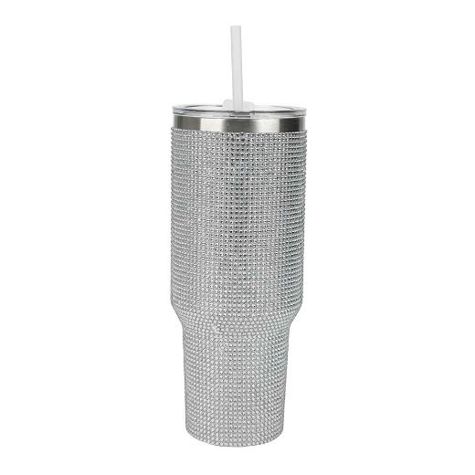 Picture of Bioworld Rhinestone 40 oz. Stainless Steel Tumbler