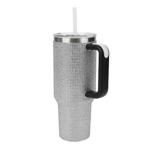 Picture of Bioworld Rhinestone 40 oz. Stainless Steel Tumbler