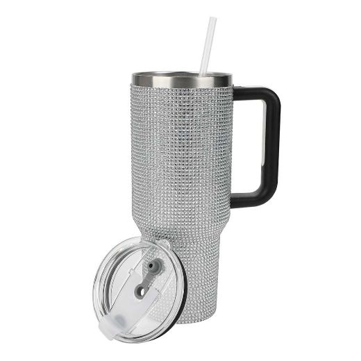 Picture of Bioworld Rhinestone 40 oz. Stainless Steel Tumbler