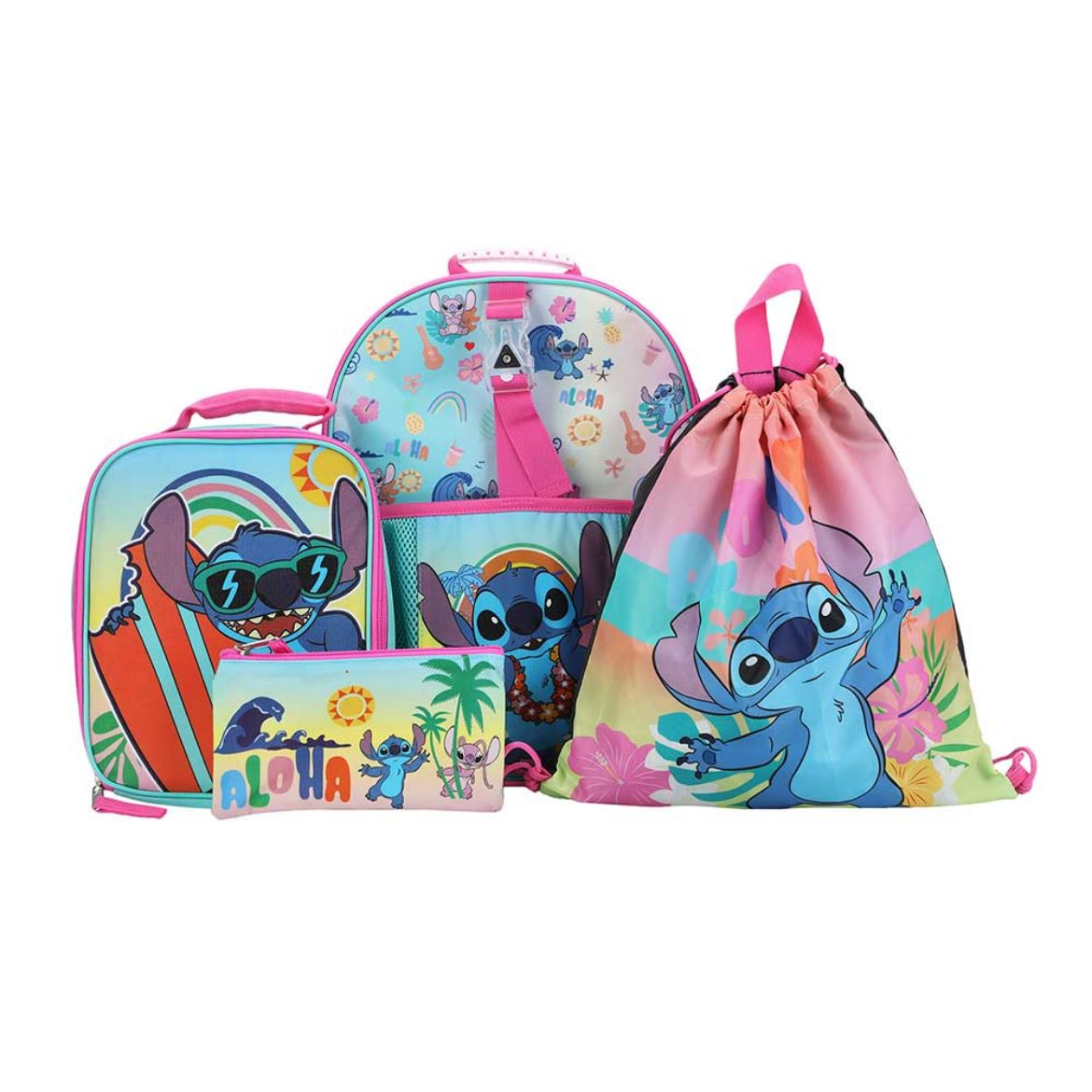 Picture of Disney Stitch Light Up Buckle 4 pc Toddler Backpack Set