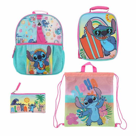 Picture of Disney Stitch Light Up Buckle 4 pc Toddler Backpack Set