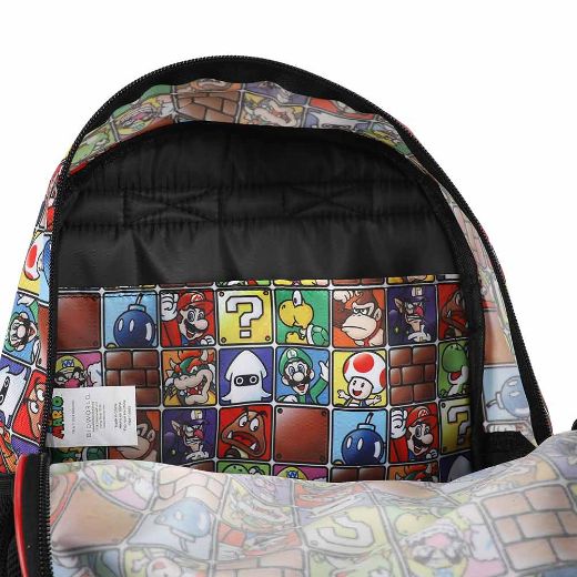 Picture of Super Mario Light Up Buckle 4 pc Toddler Backpack Set