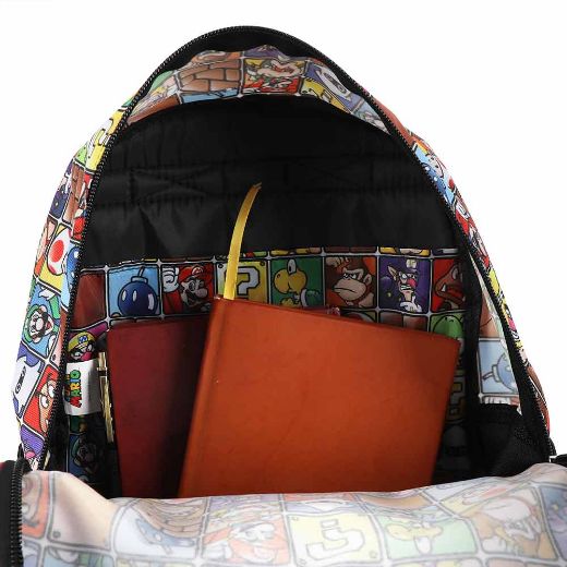 Picture of Super Mario Light Up Buckle 4 pc Toddler Backpack Set