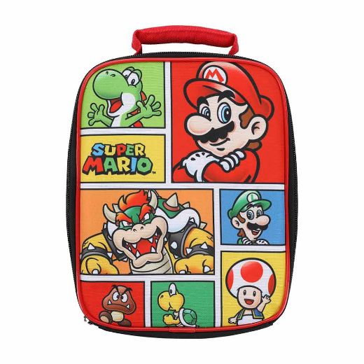 Picture of Super Mario Light Up Buckle 4 pc Toddler Backpack Set