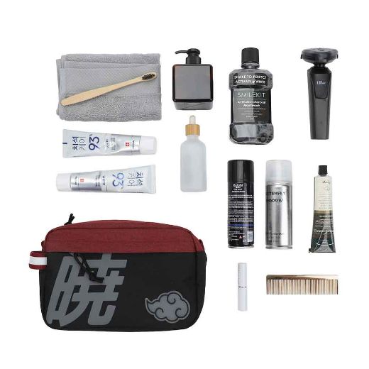 Picture of Naruto Akatsuki Cloud Travel Cosmetic Bag