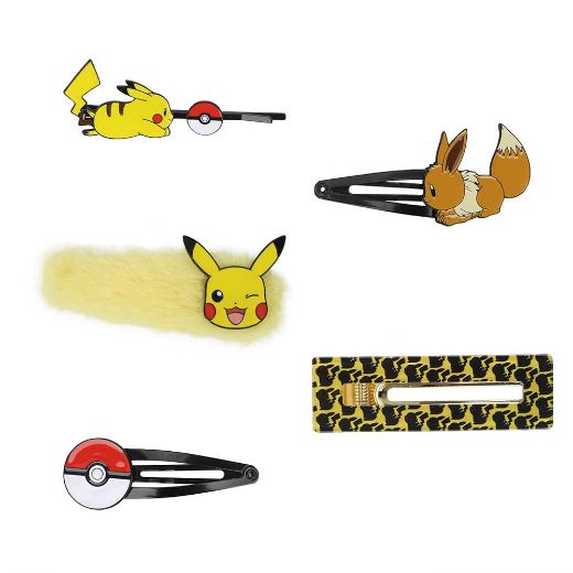Picture of Pokemon Pikachu & Eevee 5 pc. Barrette Set