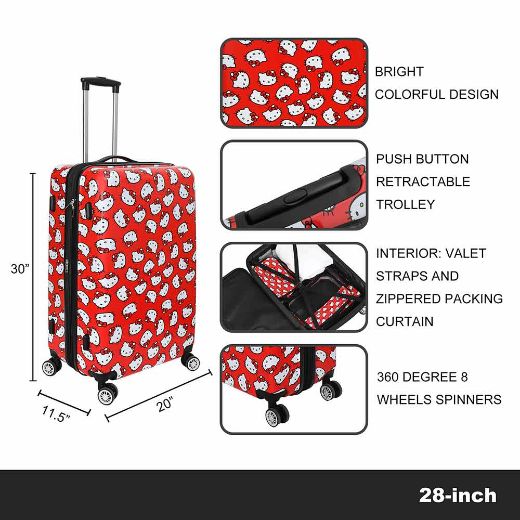 Picture of Hello Kitty 28 in. Rolling Luggage