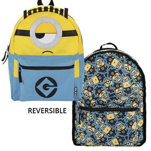 Picture of Minions 3D Reversible Lip Pak Backpack