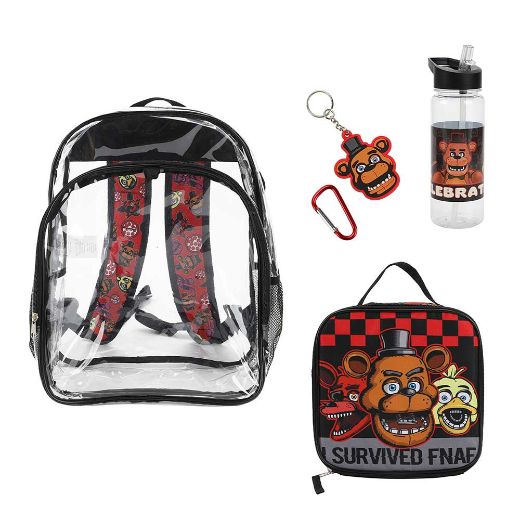 Picture of Five Nights at Freddy's Youth 5 pc Clear Backpack Set