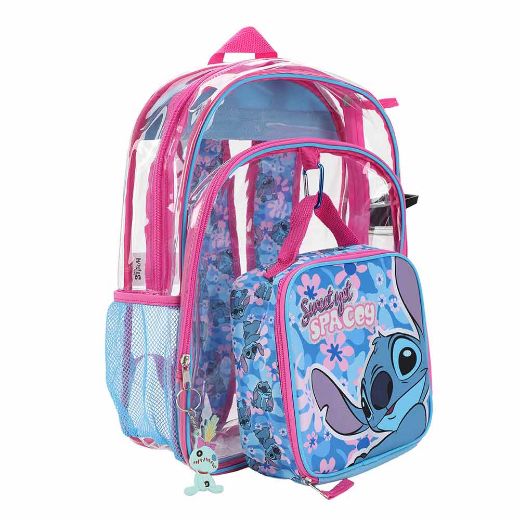 Picture of Disney Stitch Youth 5 pc Clear Backpack Set