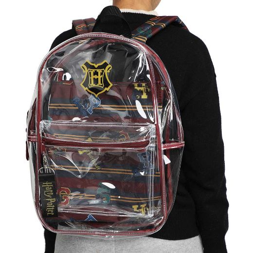 Picture of Harry Potter Hogwarts Clear Backpack & Laptop Sleeve