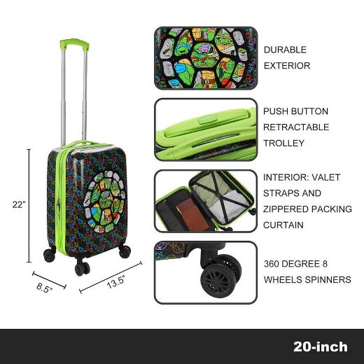 Picture of Teenage Mutant Ninja Turtles 20 in. Rolling Luggage