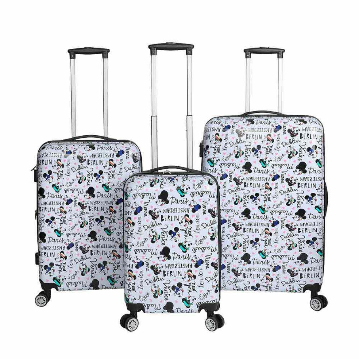 Picture of Disney Mickey Mouse Destinations 3 Piece Luggage Set