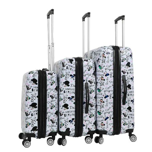 Picture of Disney Mickey Mouse Destinations 3 Piece Luggage Set