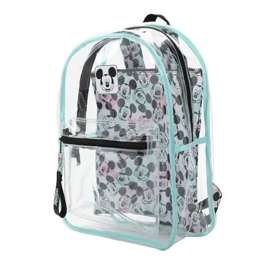 Picture of Disney Mickey Mouse Clear Backpack & Laptop Sleeve
