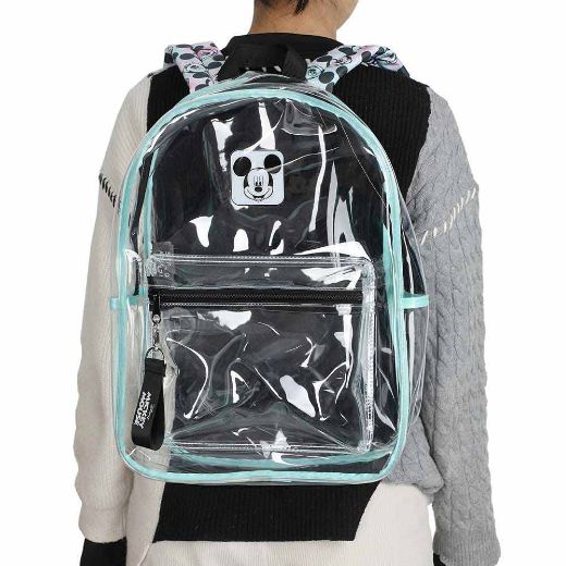 Picture of Disney Mickey Mouse Clear Backpack & Laptop Sleeve