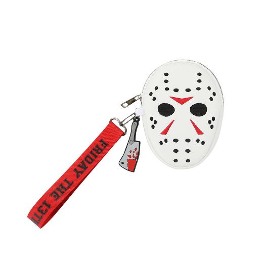 Picture of Friday the 13th Jason Mask Wristlet Coin Pouch