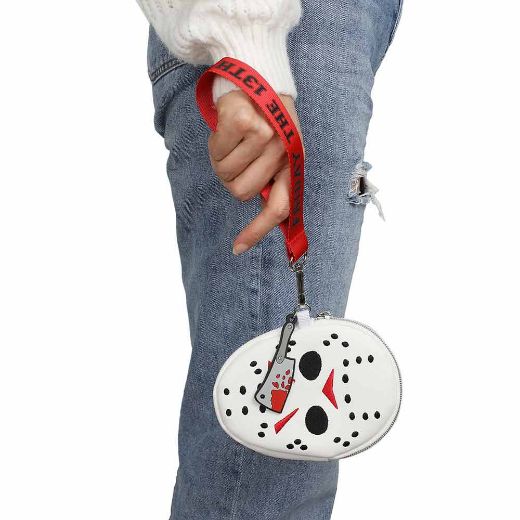 Picture of Friday the 13th Jason Mask Wristlet Coin Pouch
