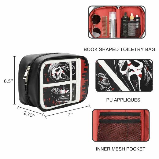 Picture of Ghost Face Window Travel Cosmetic Bag