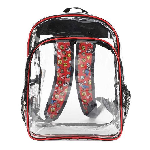 Picture of Super Mario Characters Youth 5 pc Clear Backpack Set