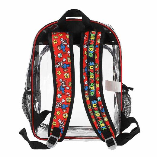 Picture of Super Mario Characters Youth 5 pc Clear Backpack Set