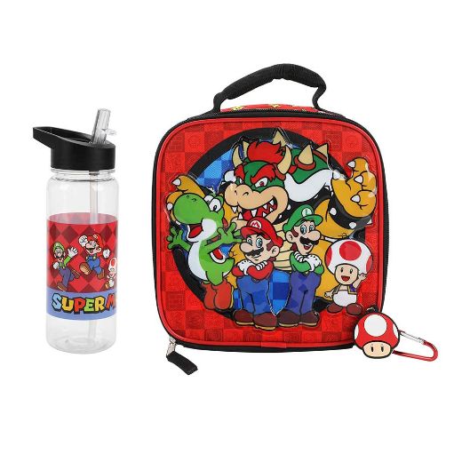 Picture of Super Mario Characters Youth 5 pc Clear Backpack Set