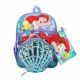 Picture of Disney The Little Mermaid 5 pc Textured Youth Backpack Set