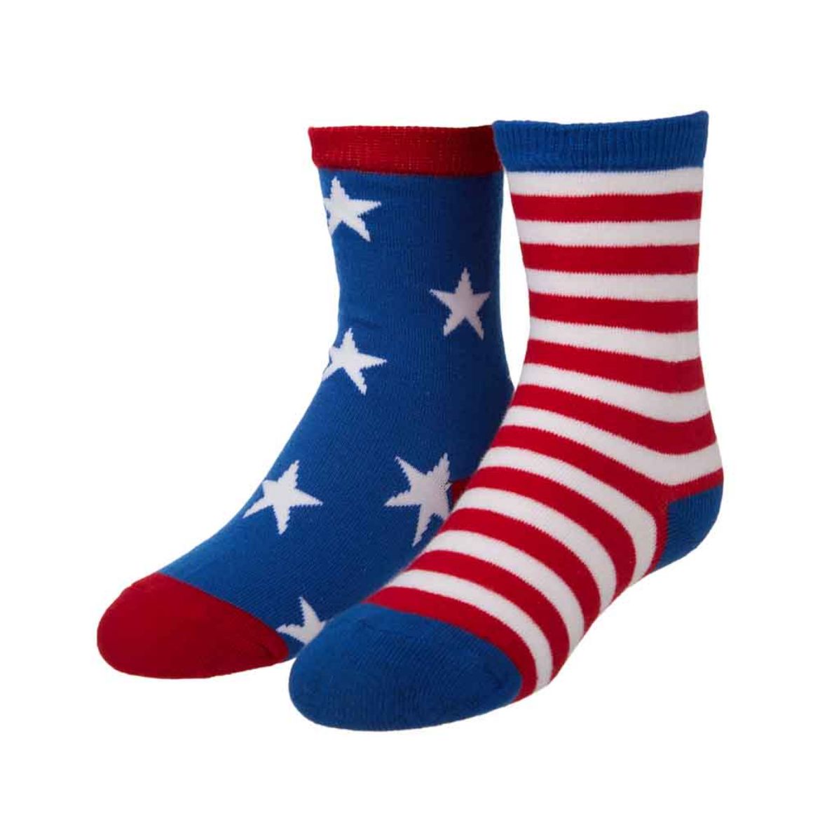 Picture of Americana Mismatched Youth Crew Socks