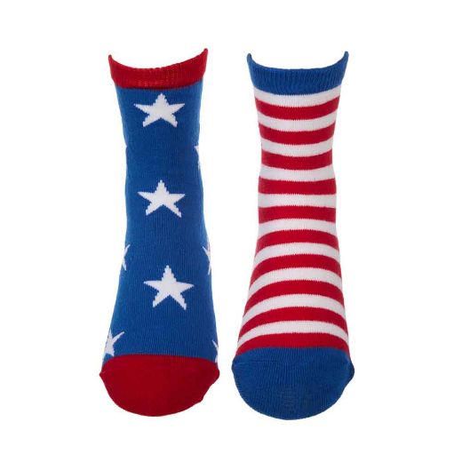 Picture of Americana Mismatched Youth Crew Socks