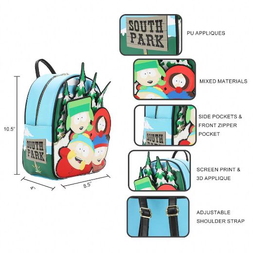 Picture of South Park 3D Applique Mini Backpack