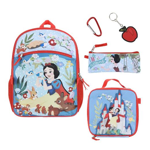 Picture of Disney Snow White Embossed 5 pc Youth Backpack Set