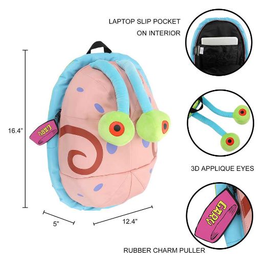Picture of SpongeBob SquarePants Gary the Snail 3D Shaped Backpack