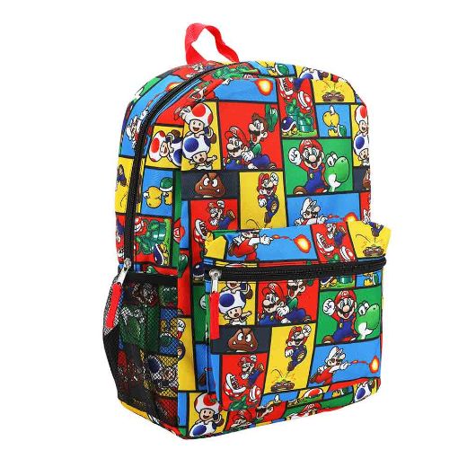Picture of Super Mario Characters AOP Youth Backpack