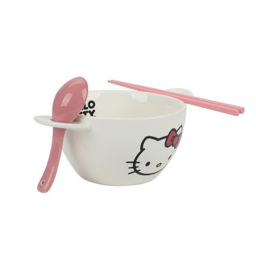 Picture of Hello Kitty Ramen Bowl with Spoon & Chopsticks