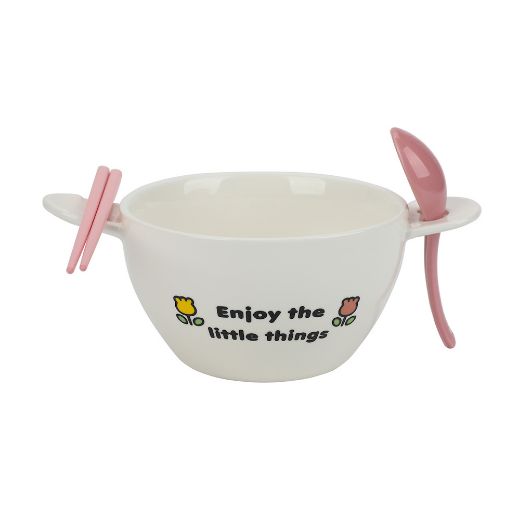 Picture of Hello Kitty Ramen Bowl with Spoon & Chopsticks