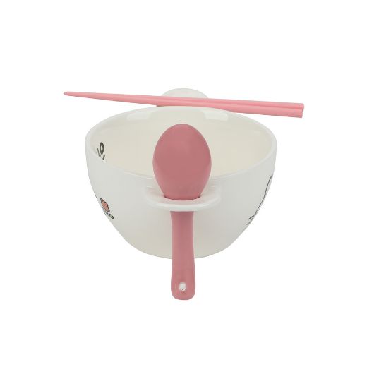 Picture of Hello Kitty Ramen Bowl with Spoon & Chopsticks
