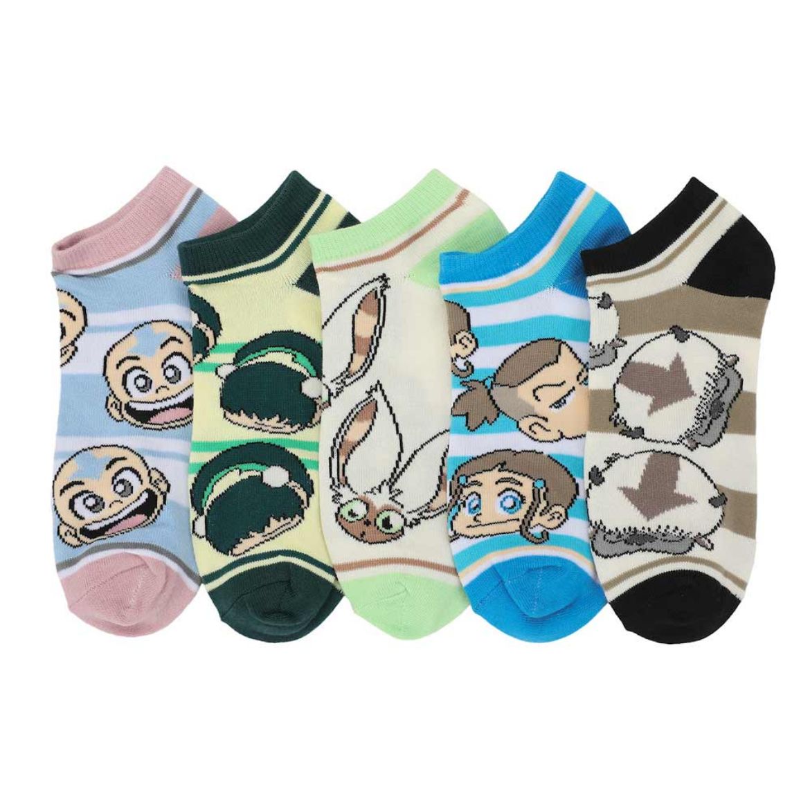 Picture of Avatar The Last Airbender Chibi 5 Pair Ankle Socks