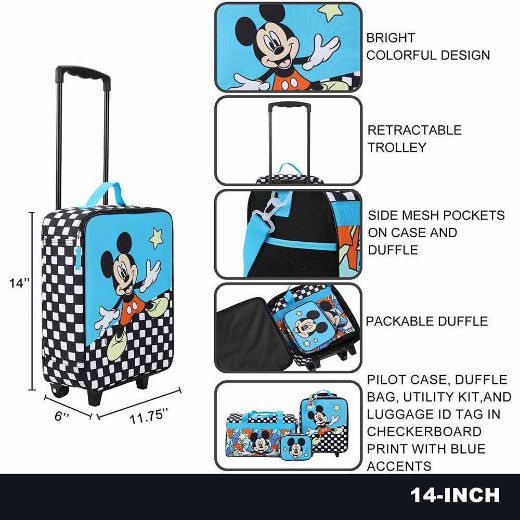 Picture of Disney Mickey Mouse 3 pc Youth Travel Set