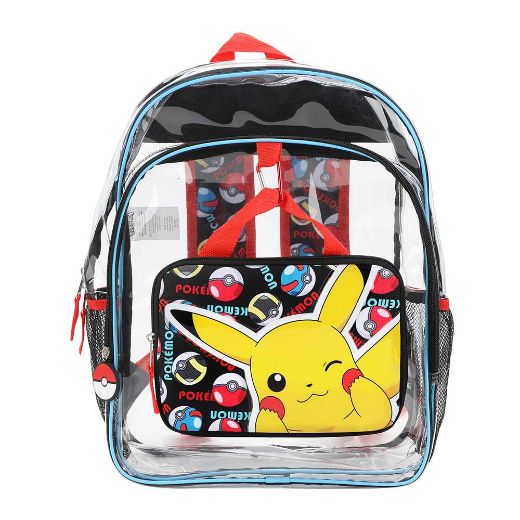 Picture of Pokemon 3 pc Clear Backpack Set