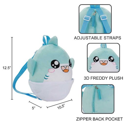 Picture of LankyBox Thicc Shark Plush Youth Mini Backpack