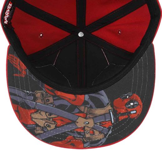Picture of Marvel Deadpool Big Face Flat Bill Snapback
