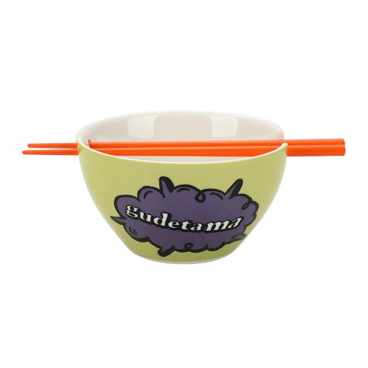 Picture of Gudetama 20 oz. Ceramic Ramen Bowl with Chopsticks