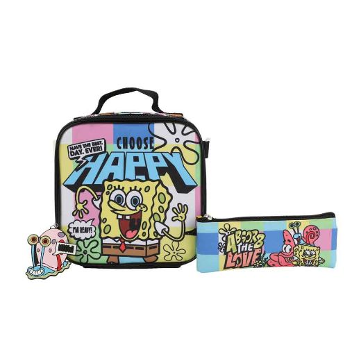 Picture of SpongeBob Squarepants Mesh 5 pc Youth Backpack Set